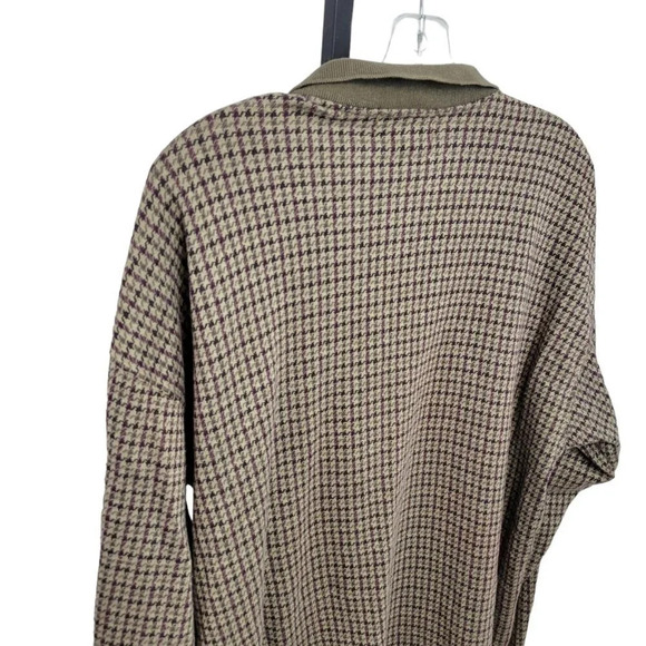 Eddie Bauer Vintage Henley Collared  Long Sleeve Sweater - Picture 5 of 7